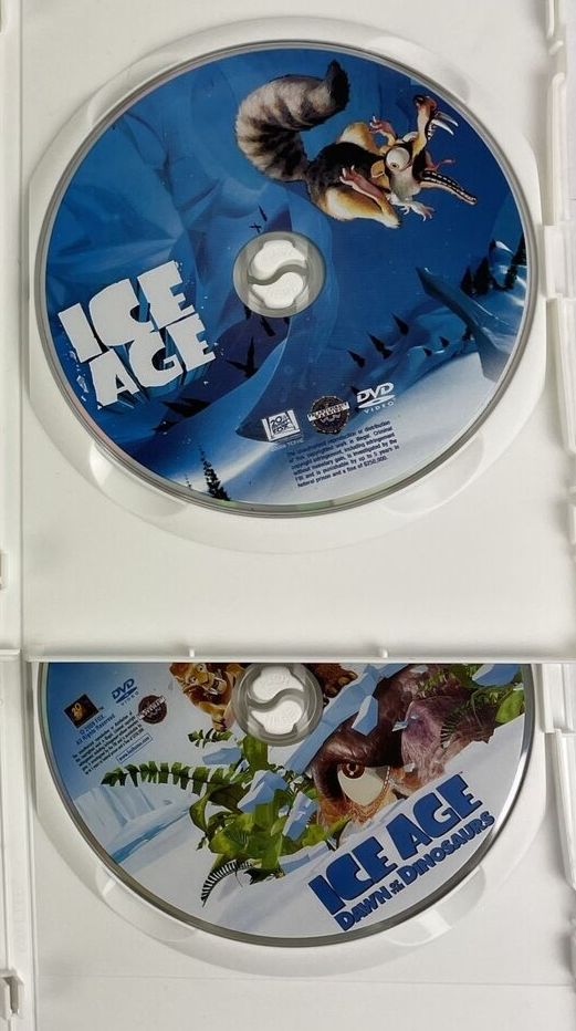 Lot of 2 x DREAMWORKS Ice Age Movies ICE AGE, ICE AGE - Dawn of the Dinosaurs