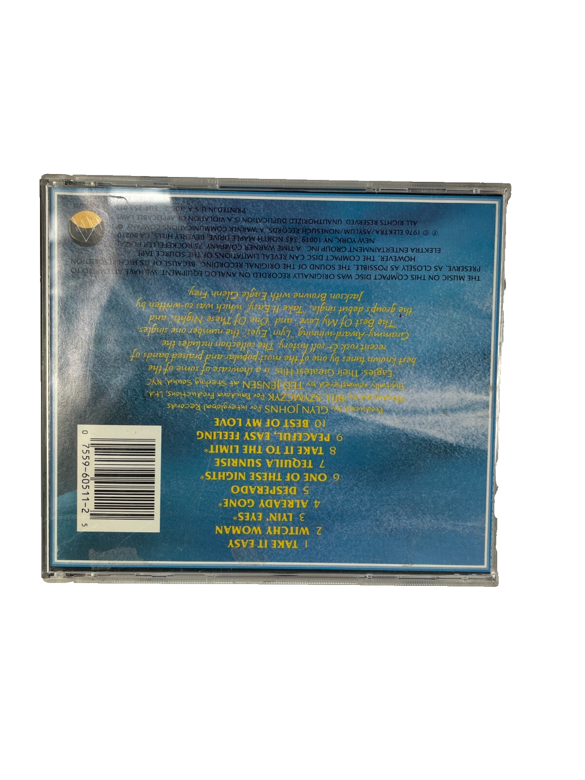Eagles Their Greatest Hits 1971 - 1975 Take It Easy Witchy Woman Lyin' Eyes CD#6