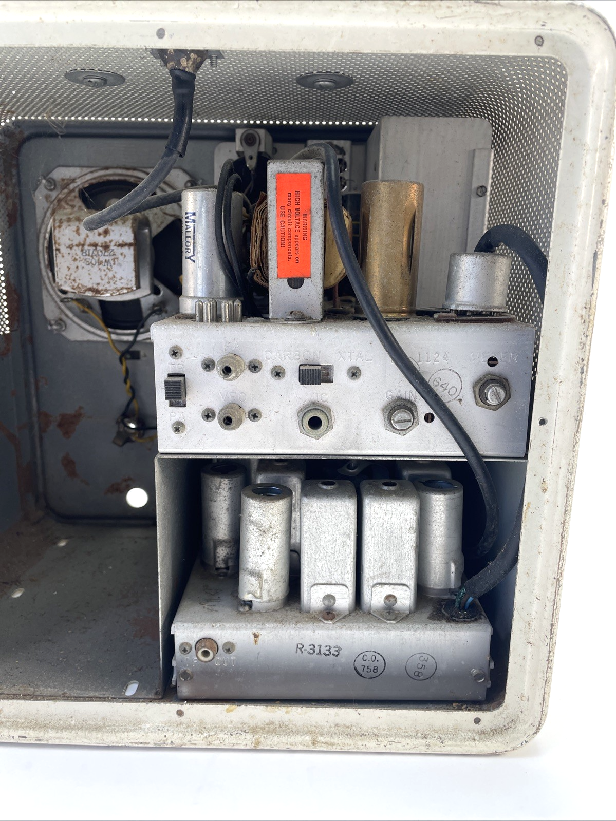 Gonset Communicator III Transmitter Receiver Ham Radio - For Parts or repair