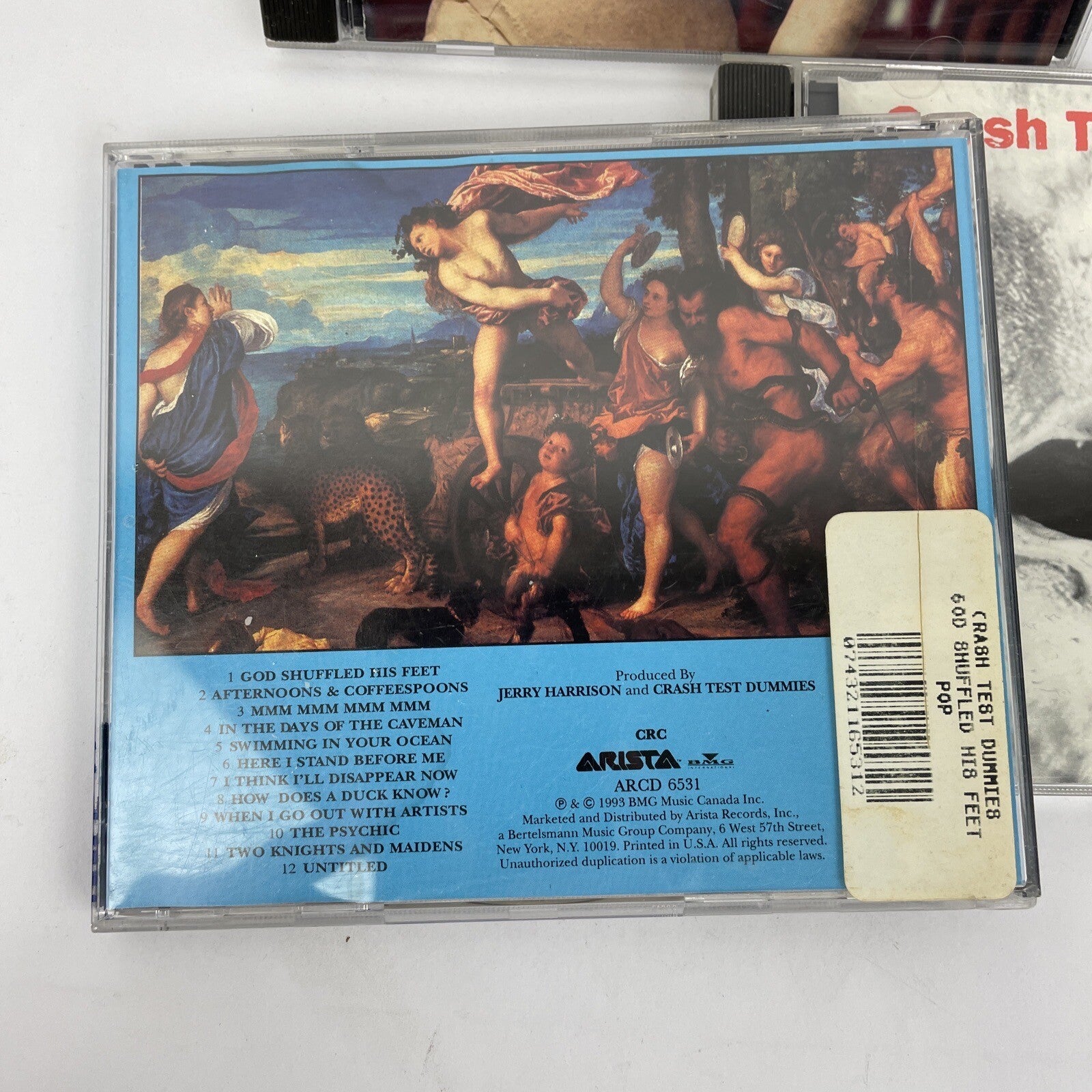 Crash Test Dummies CD Lot of 3 Give Yourself A Hand & A Worm's Life God Shuffled