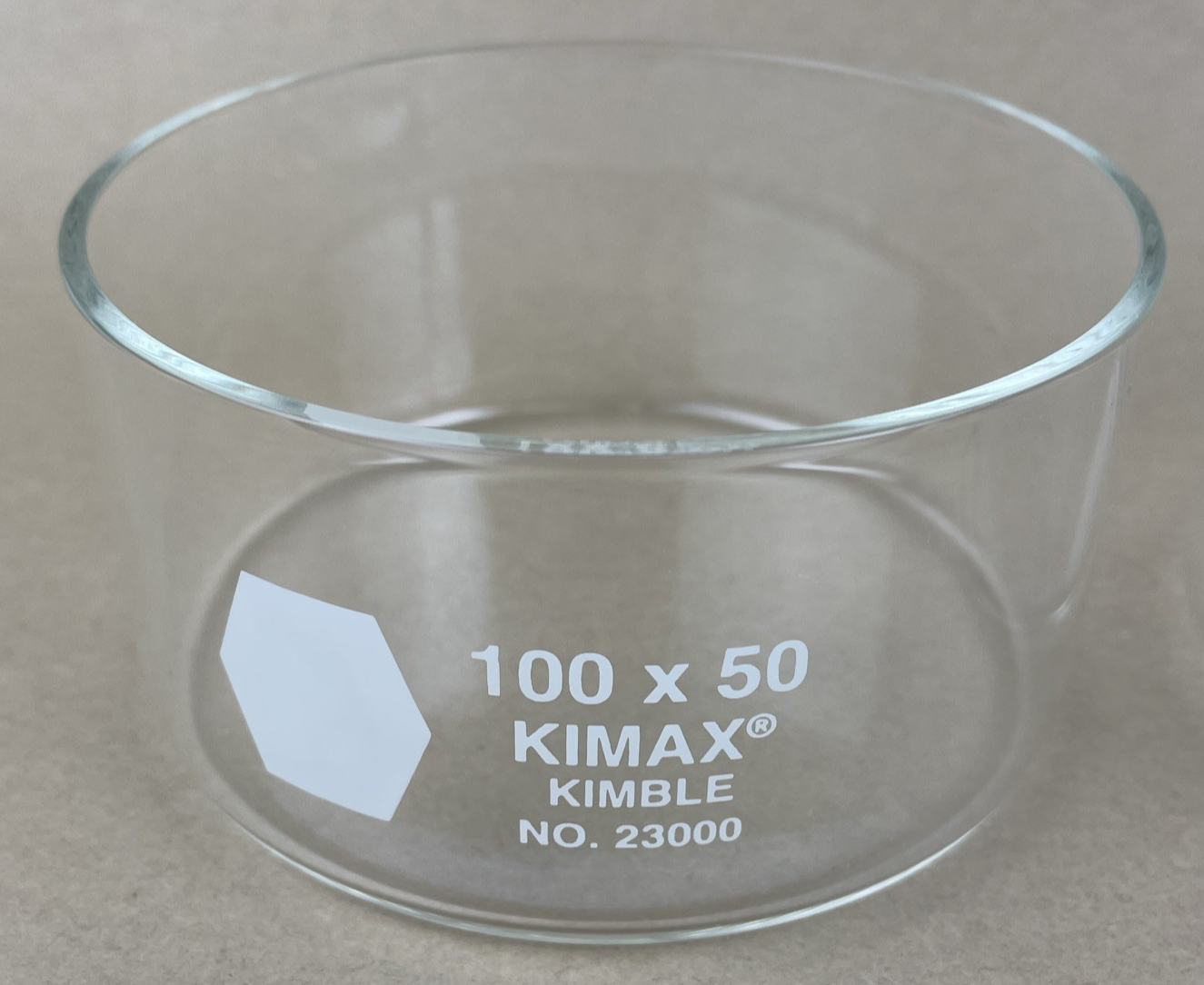 Set of 2 || KIMBLE KIMAX Crystallization Dish, 100 x 50mm, 170mL NO. 2300 10050