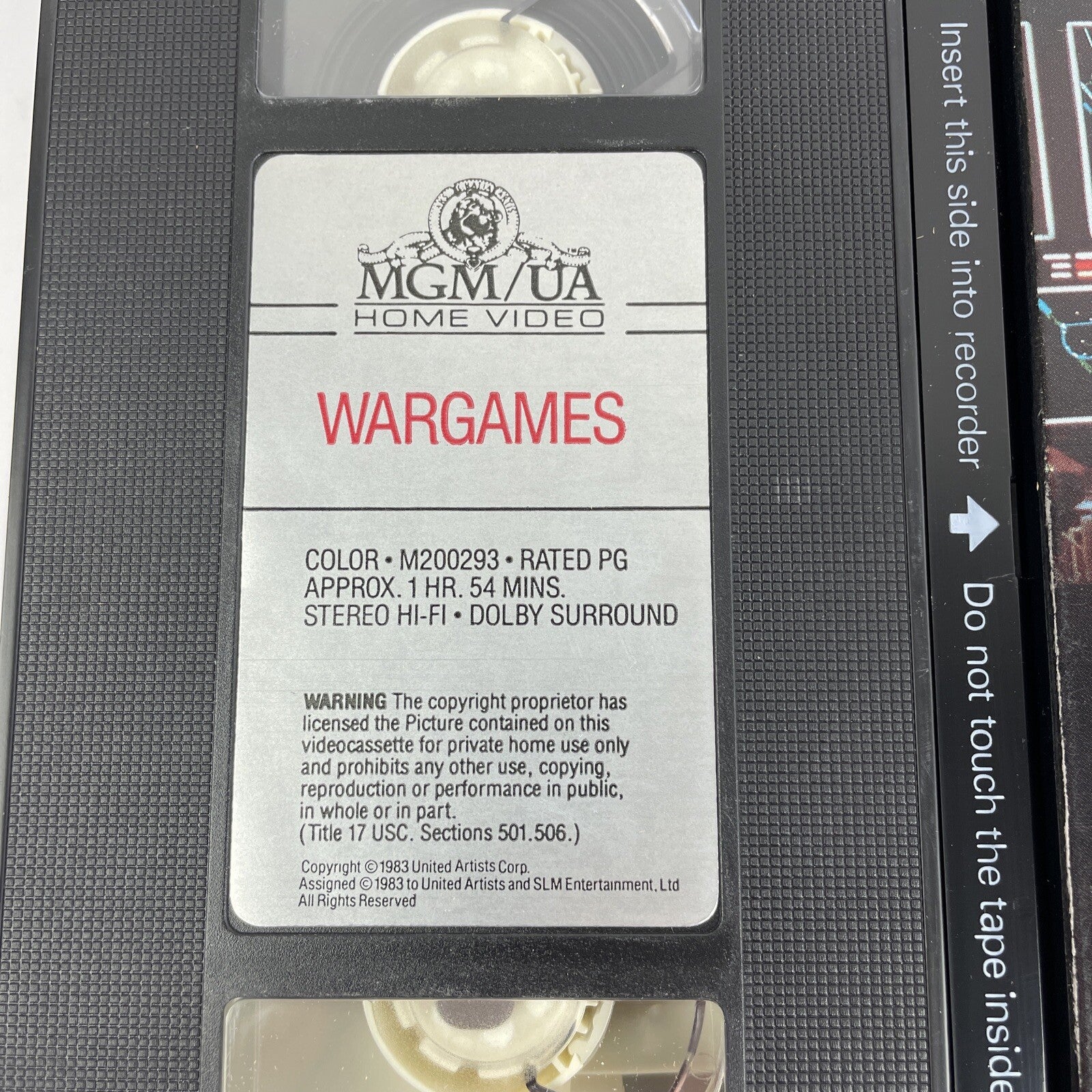 WarGames - VHS (1996 MGM UA Home Video)  Matthew Broderick Ally Sheedy - VGC
