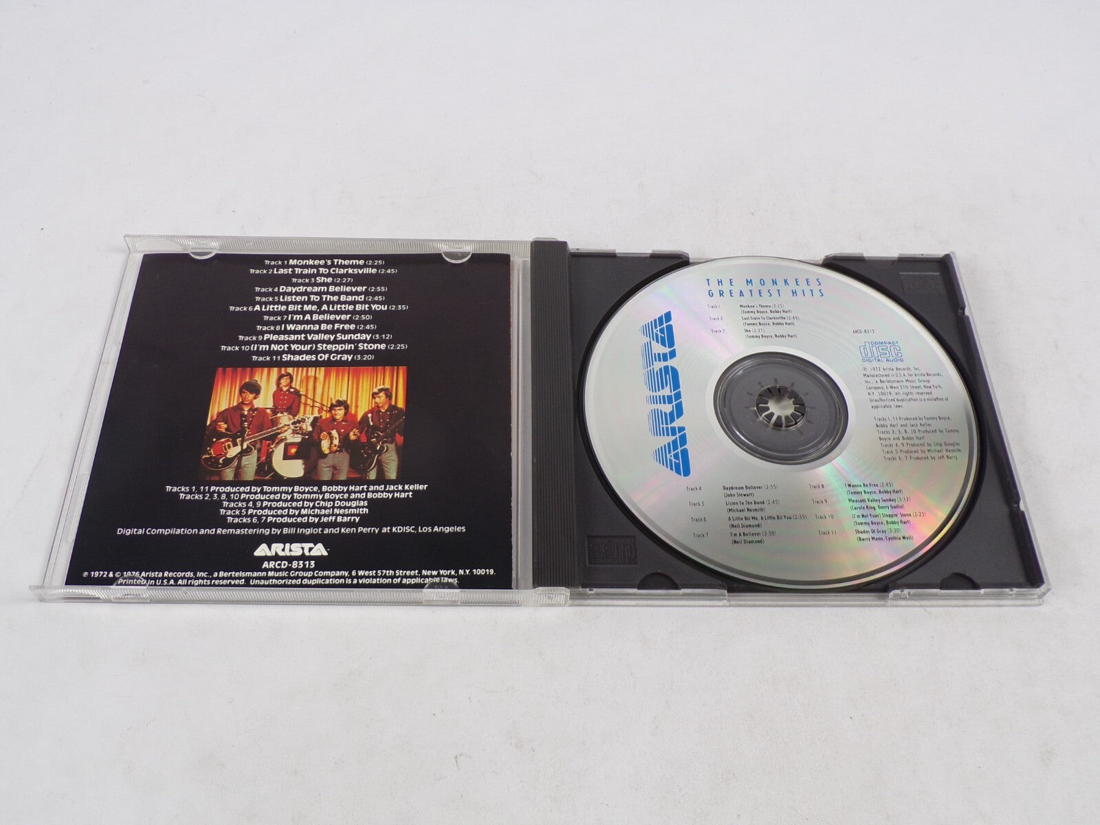 The Monkees Greatest Hits Daydream Believer I Wanna Be Free Shades Of Grey CD#54