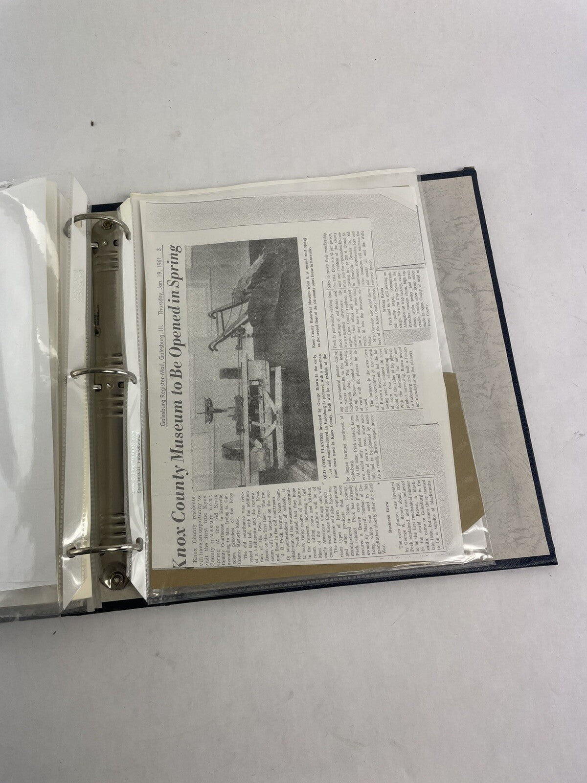 Antique Photo Album Portraits 1920-1940's Elder Family clipping biography