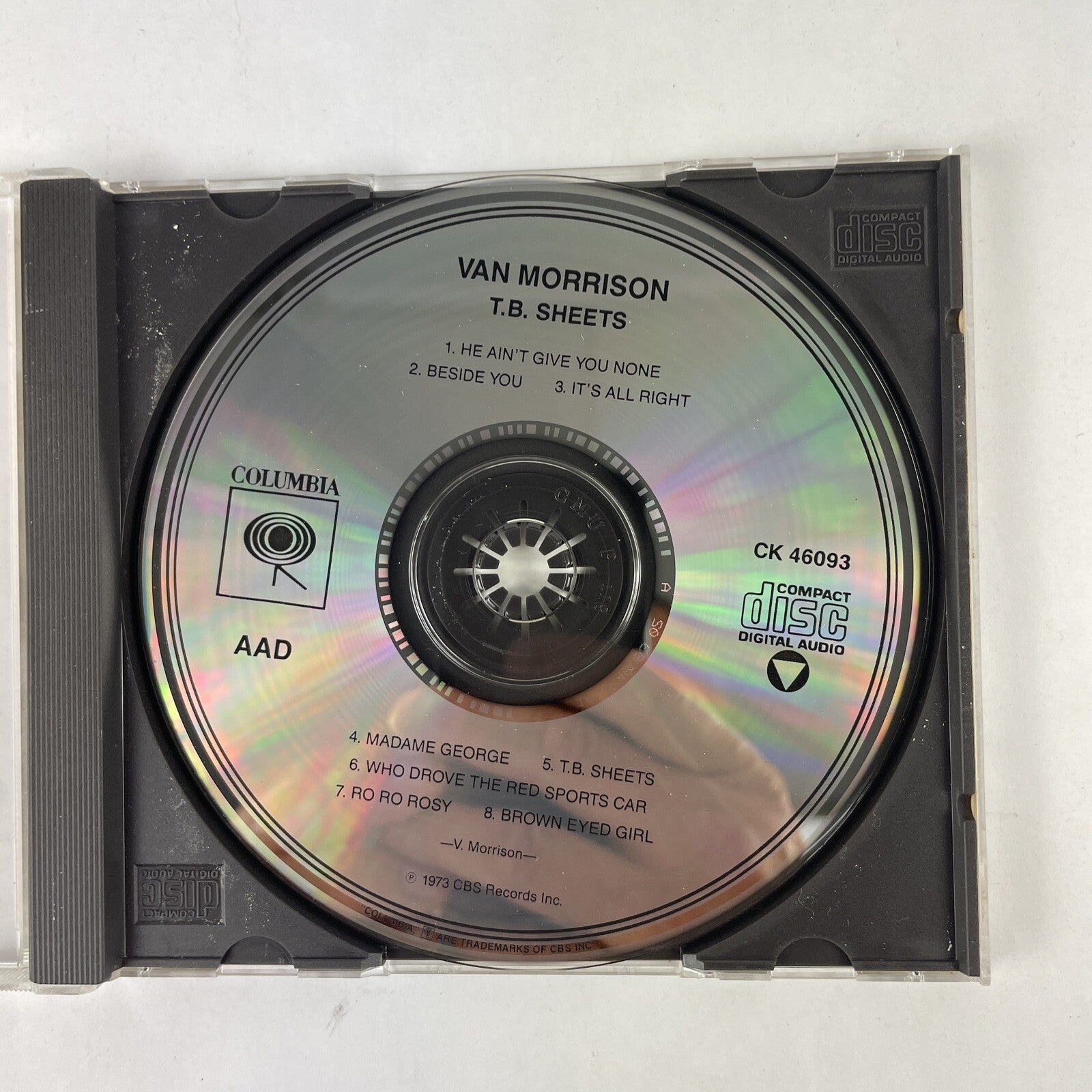 Van Morrison - T.B. Sheets (Columbia - CK 46093) 1990 CD   #16