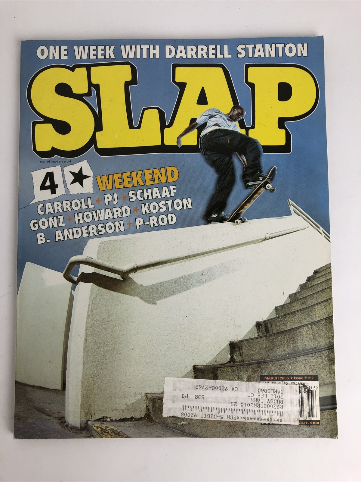 Slap Skateboarding Magazine March 2005 One Week With Darrell Stanton Free Ship