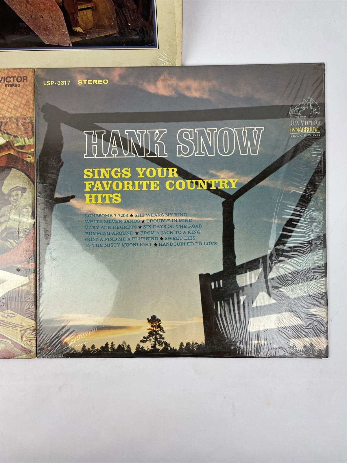 3 x HANK SNOW - Tracks & Trains - In Memory of Jimmy Rodgers + LP Vinyl Record