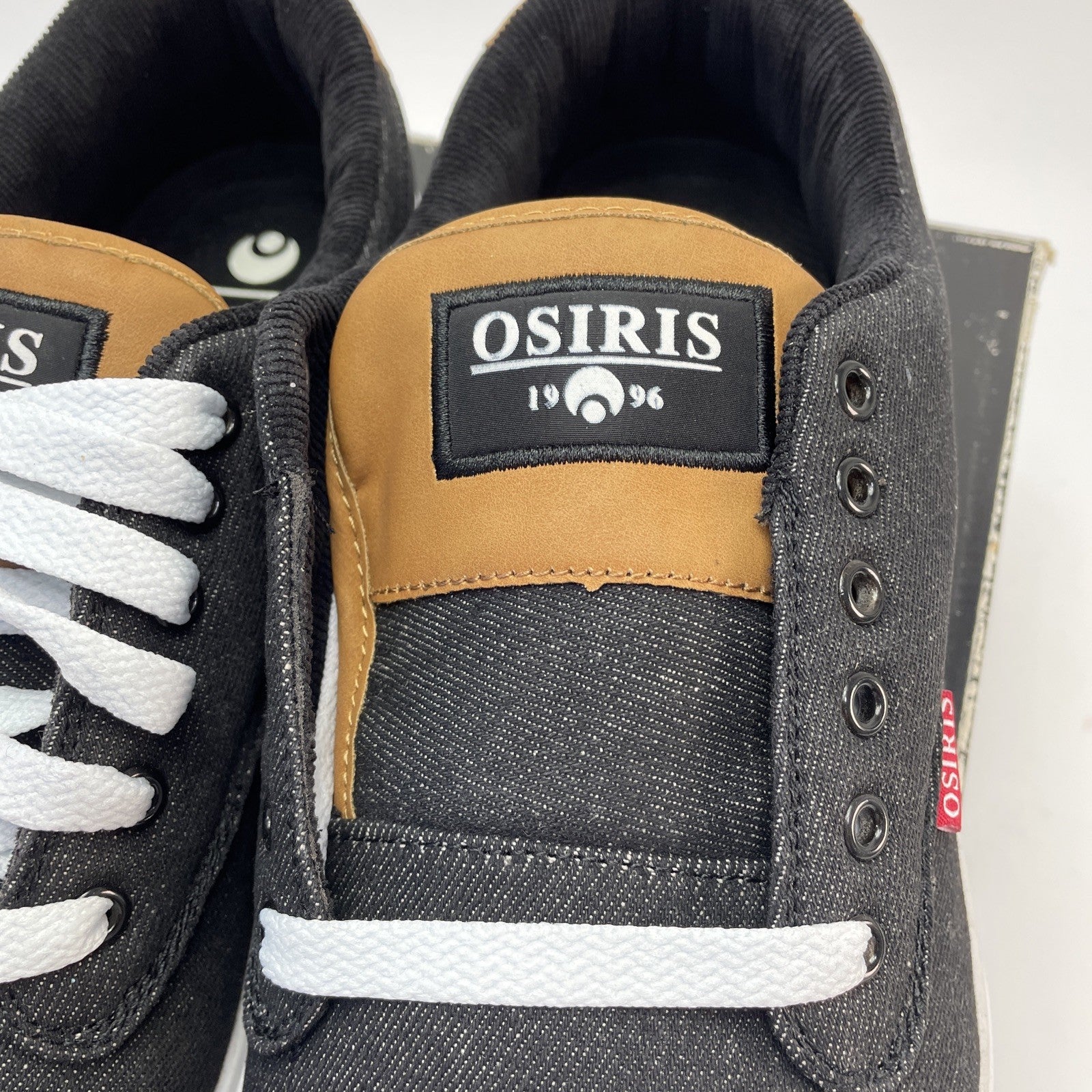 Osiris Shoes Mens " Slappy VLC Black Denim / White Low Top Sneaker Size 13