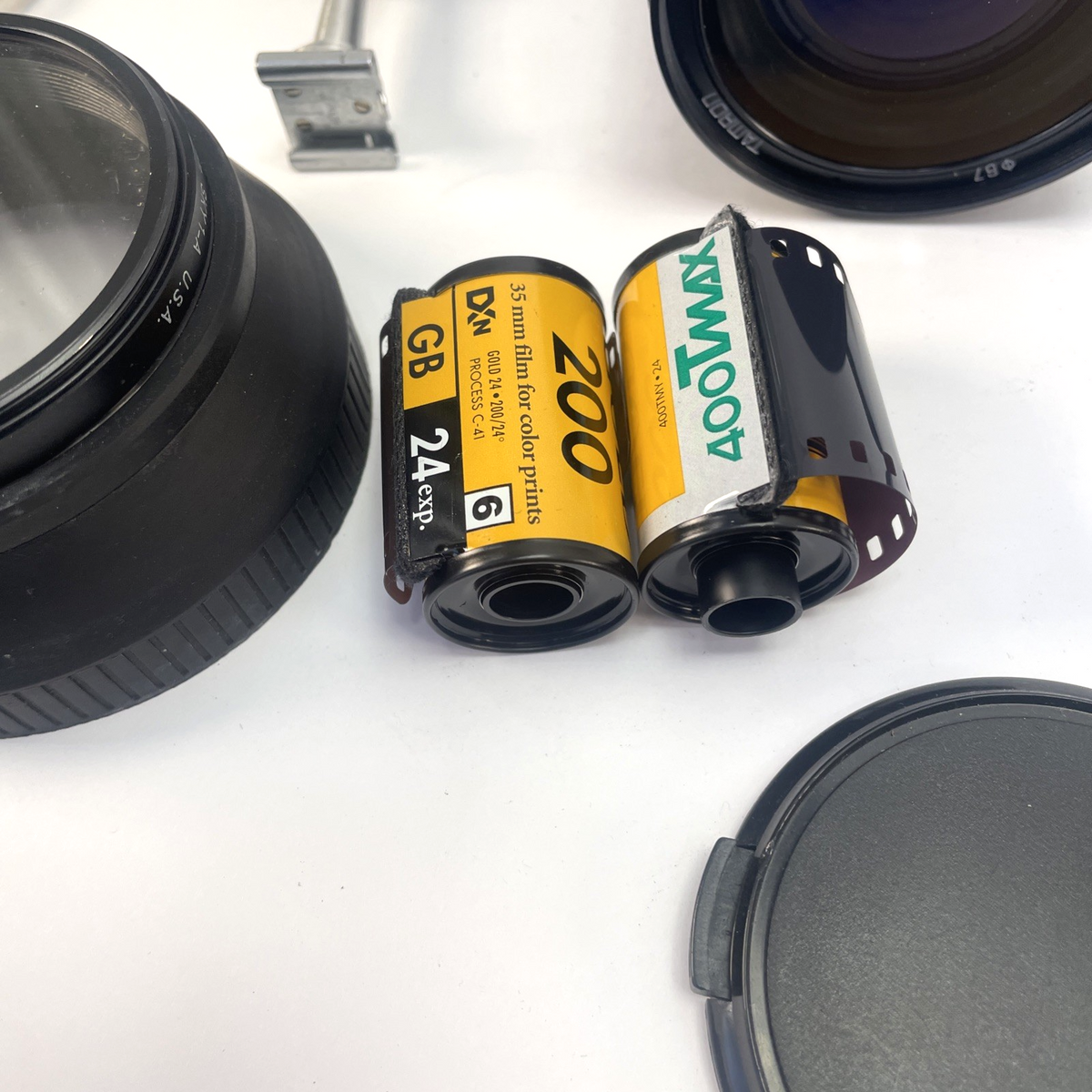 Canon AE-1 Program 35mm SLR Film Camera Tamron 35-135mm f/3.5-4.2 CF Tele Macro