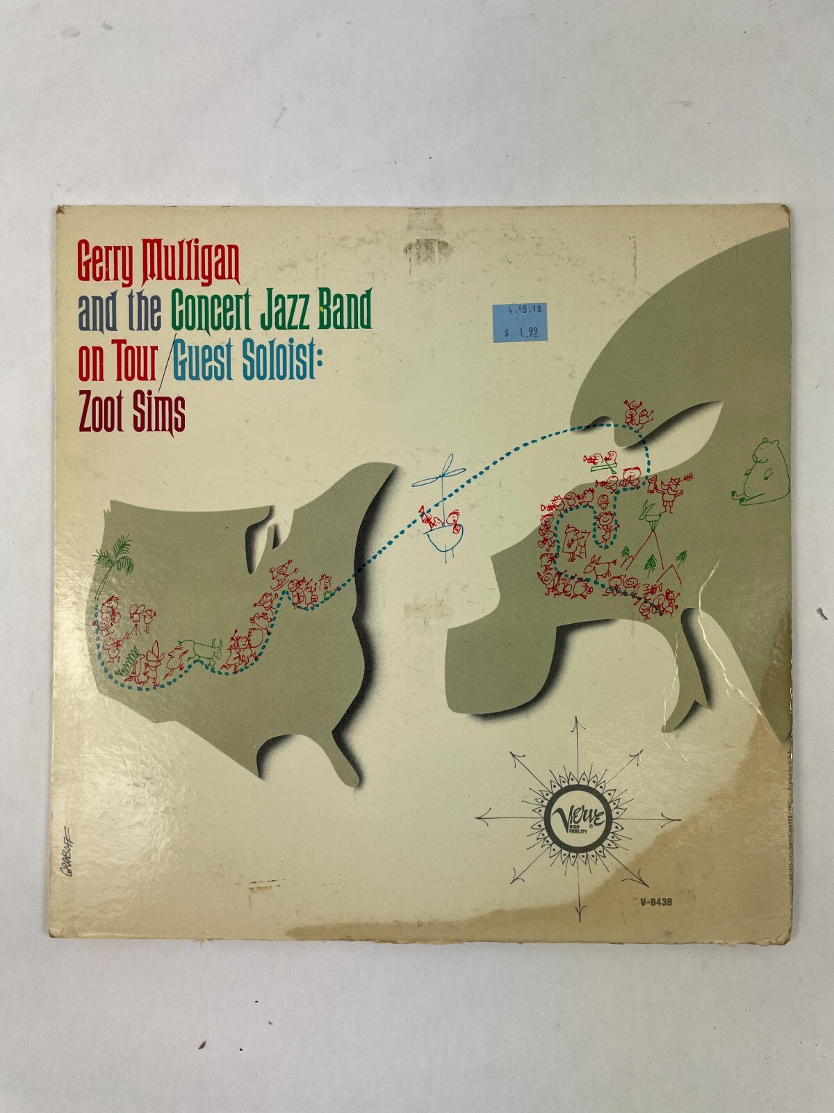 Gerry Mulligan and the Concert Jazz Band on Tour Guest Soloist Zoot Vinyl Record