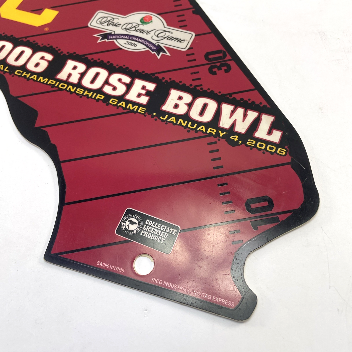 USC Trojans 2006 Rose Bowl National Championship Game Licensed California Shaped
