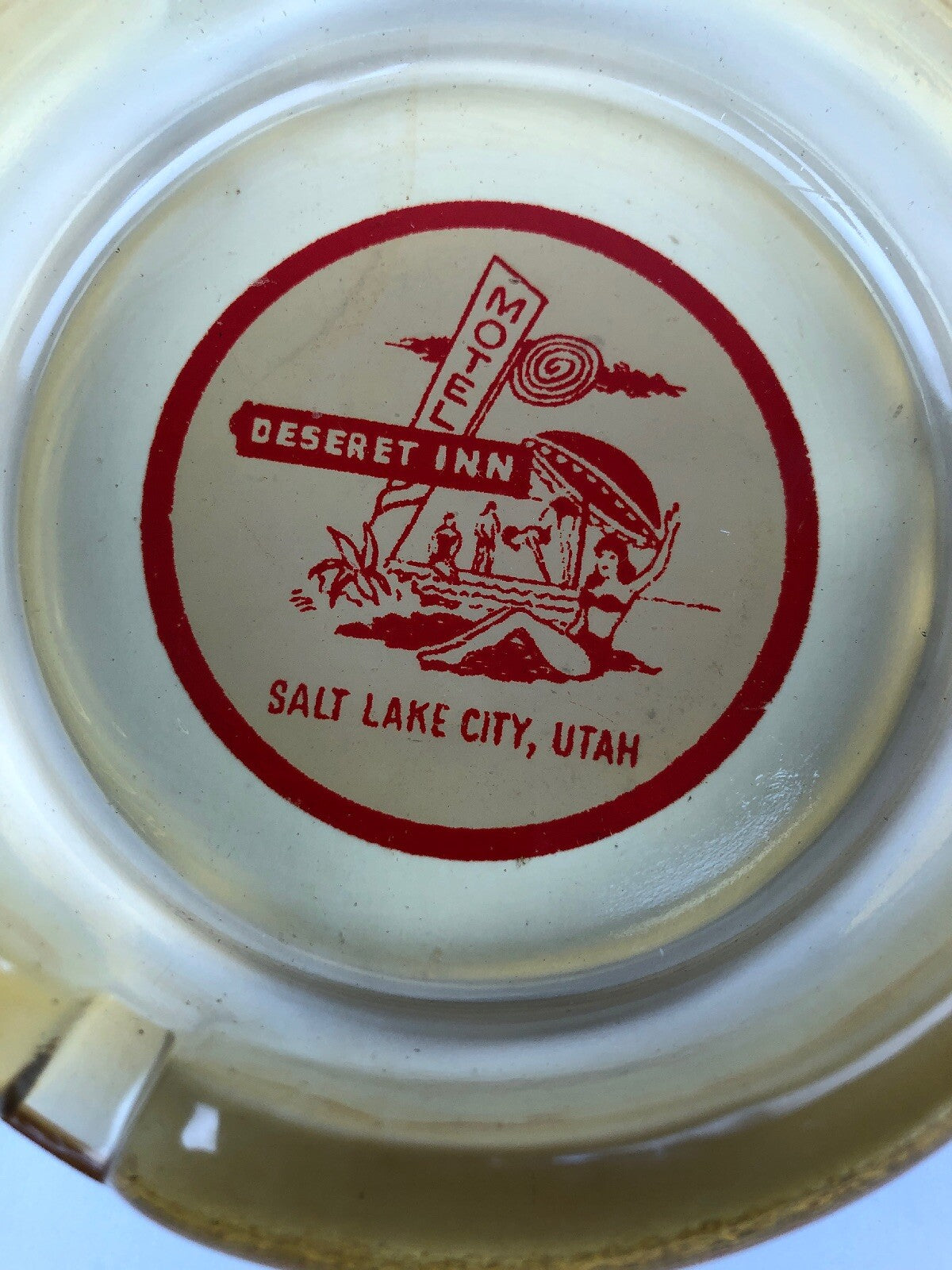 Vintage Ashtray Deseret Inn Motel Salt Lake City , Utah Rare Find FSTSHP