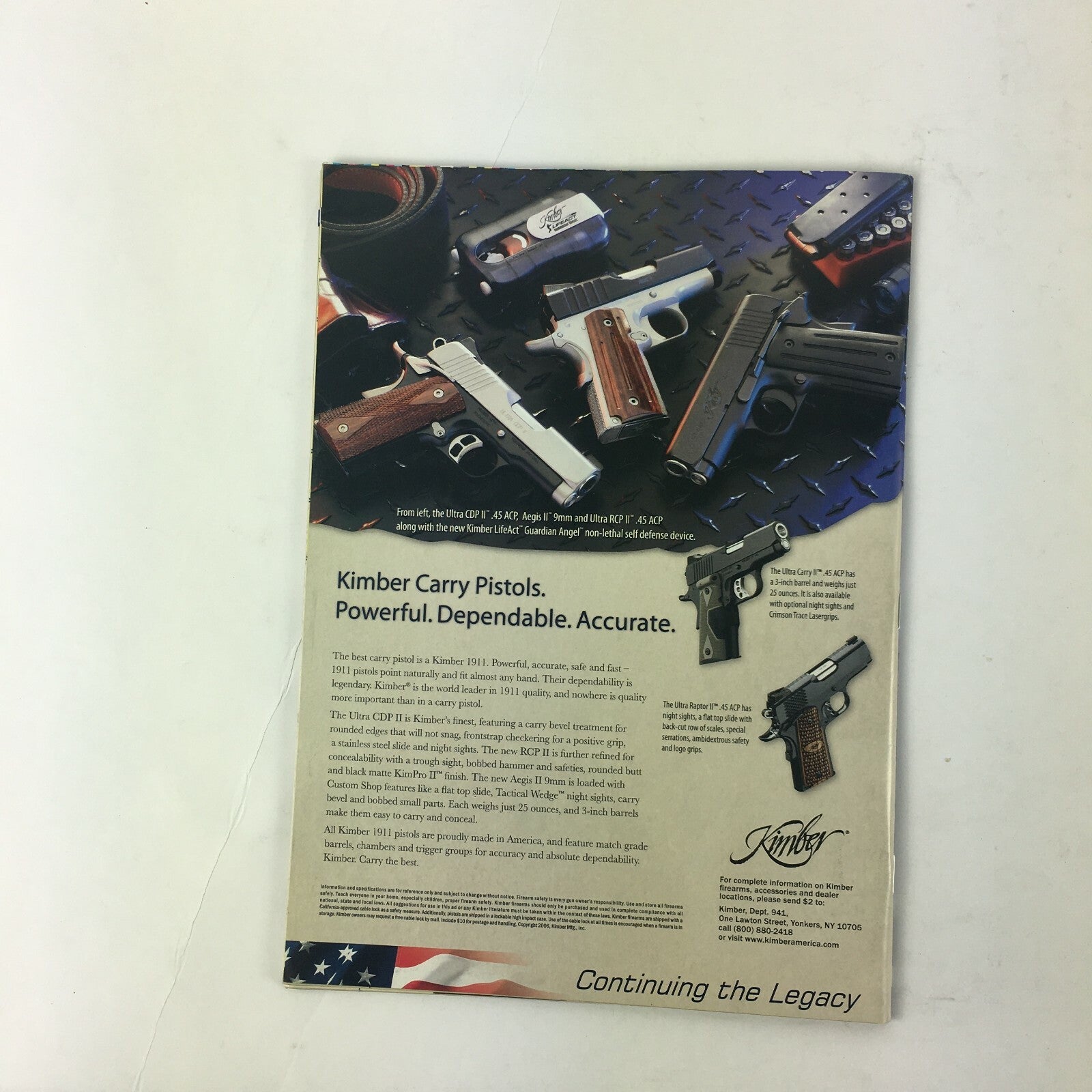 April 2007 American Rifleman Magazine Best New Guns & Gear 2007 Submachine Gun