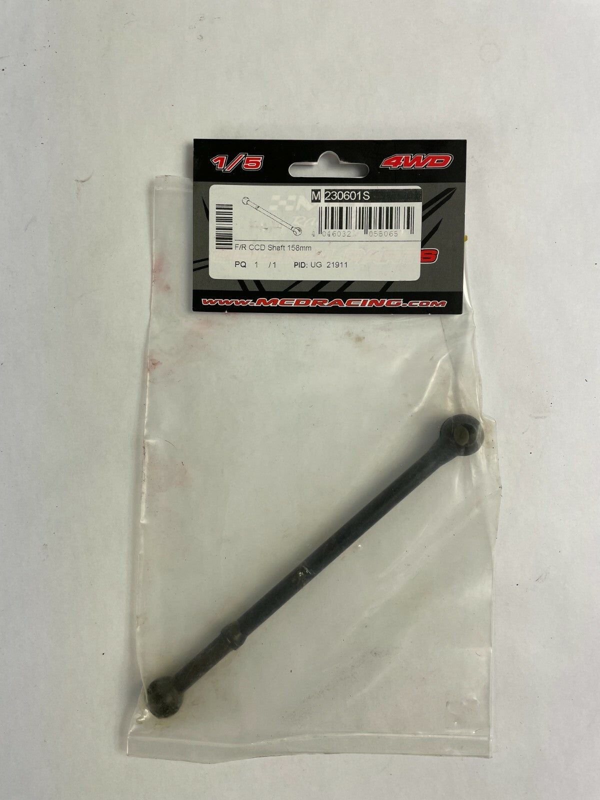 MCD Racing M230601S F/R Center CCD Shaft 158mm 4WD