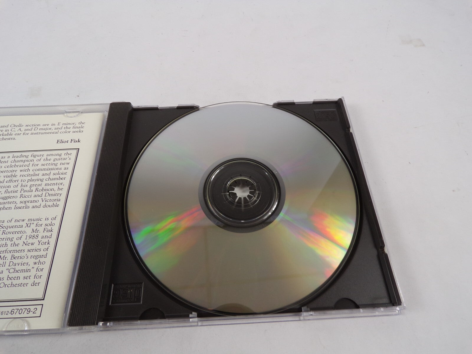 Eliot Fisk Bell Italia Four Centuries Of Italian Music Music Masters CD #43