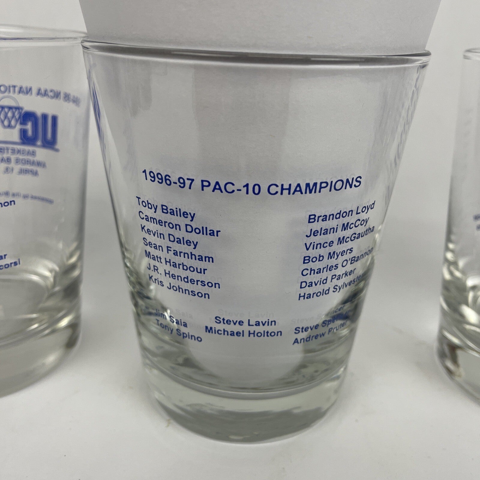 6 x UCLA Bruins Basketball Awards Banquet Bar Highball Glass 95 97 99 00 01 02