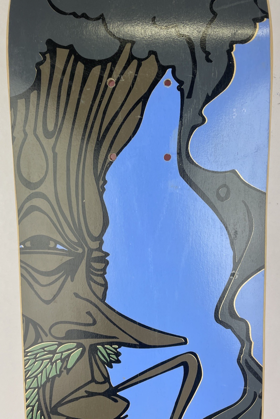 Woodchuck Laminates Skateboards Circa 1996 "Smoking Tree" Skateboard Deck - RARE