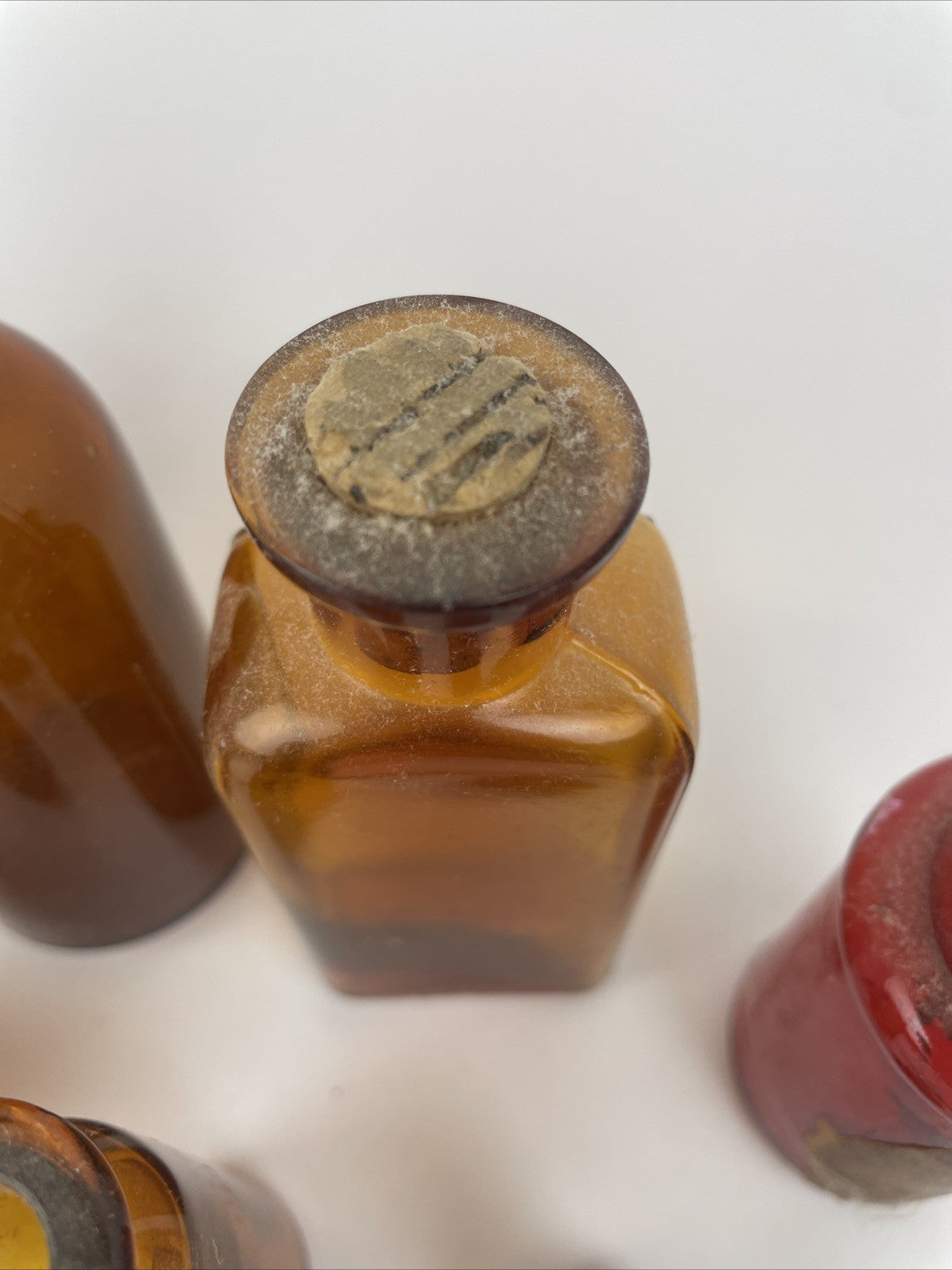 Antique & Vintage Apothecary Bottle Lot of 9 F Hoyte & Co Perfumers Philadelphia