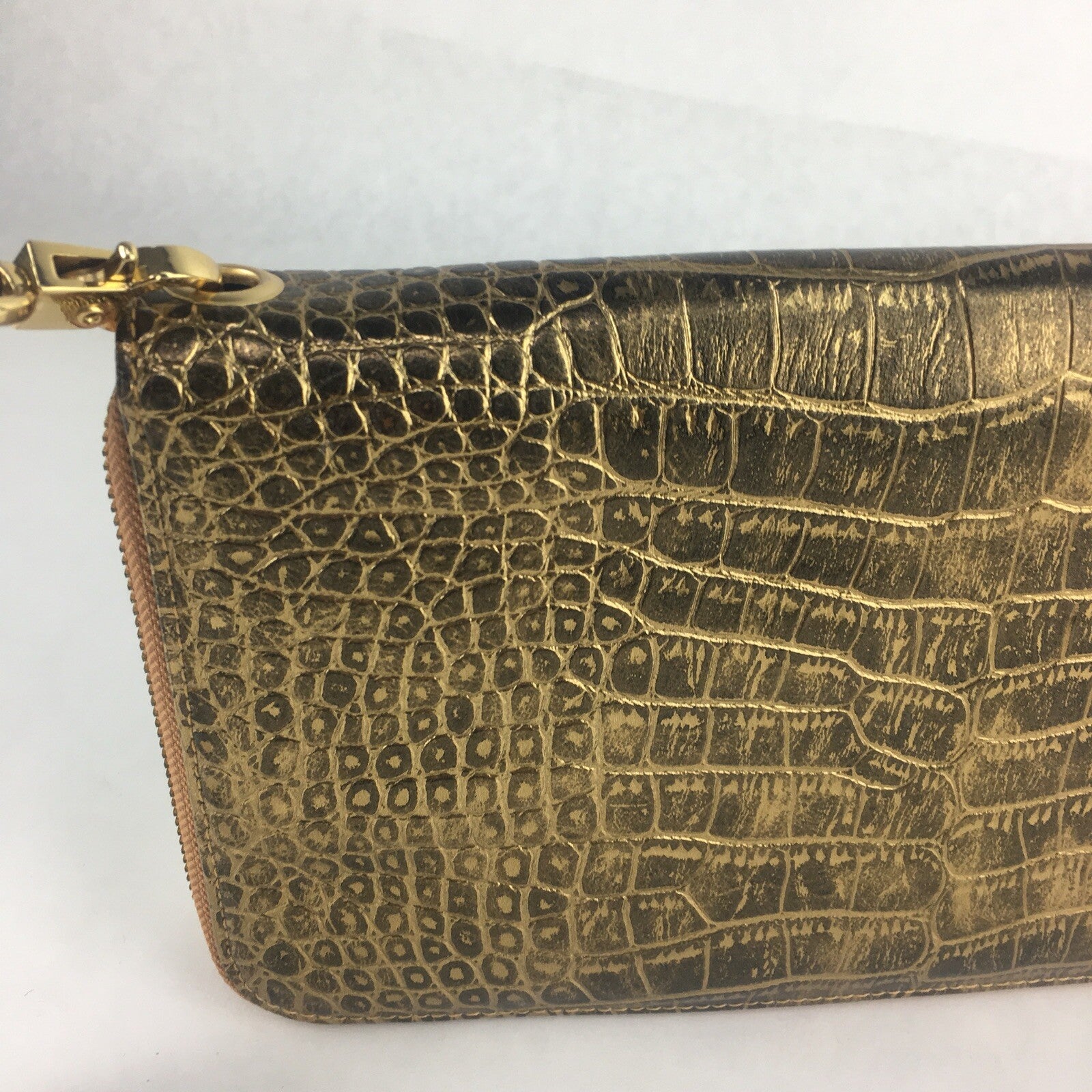 The Find -  Faux Gold Leather Hand Purse 