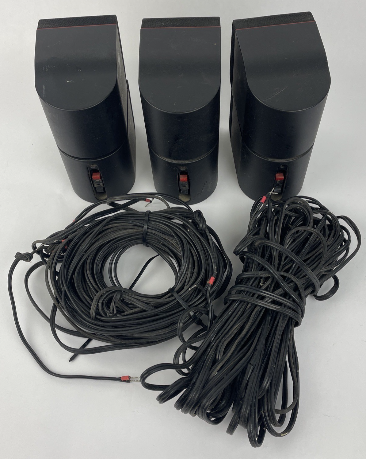 OEM Bose Acoustimass Redline Classic Double Cube Speakers Black Set Of 3