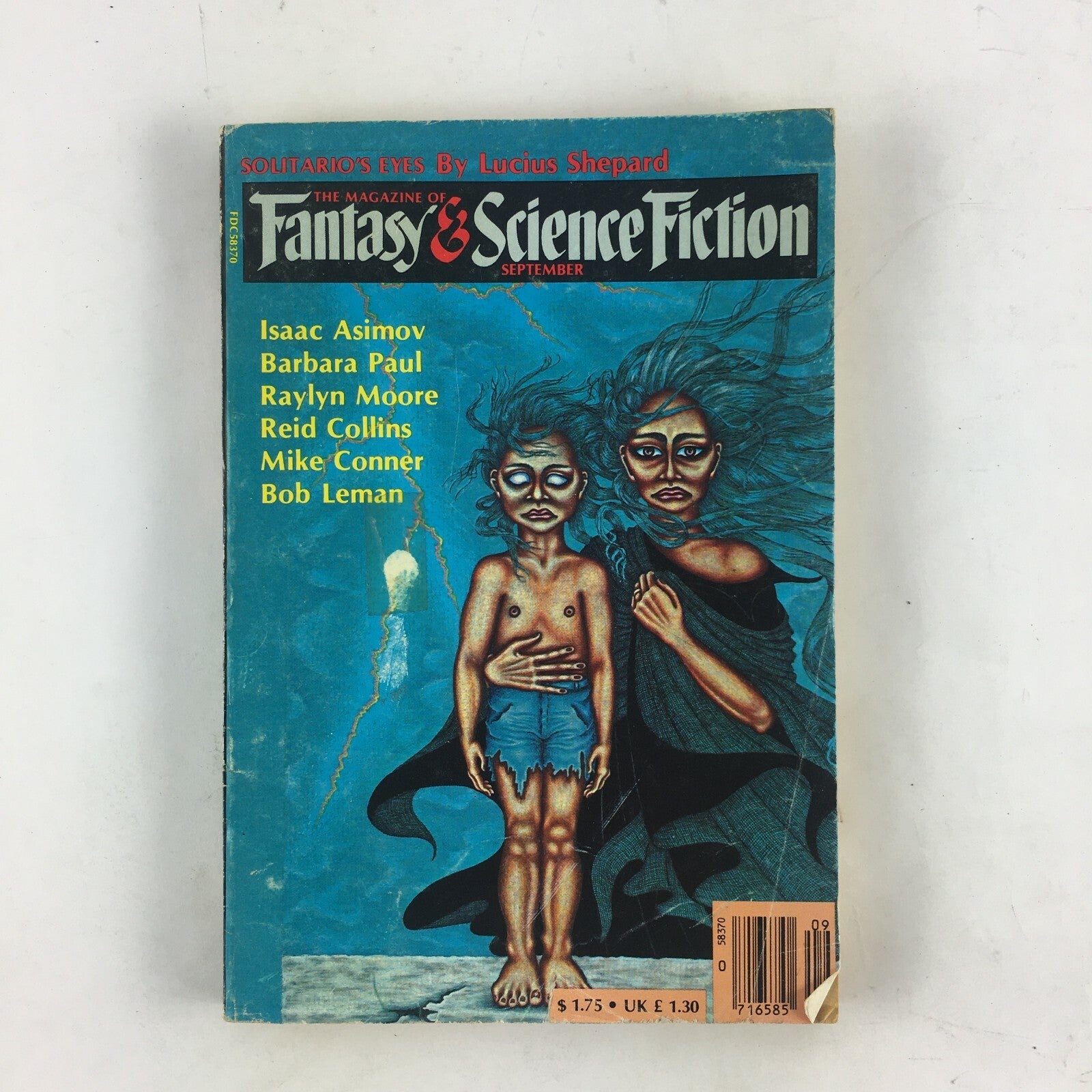 September Fantasy & Science Fiction Magazine Barbara PaulRaylynMoore ReidCollins