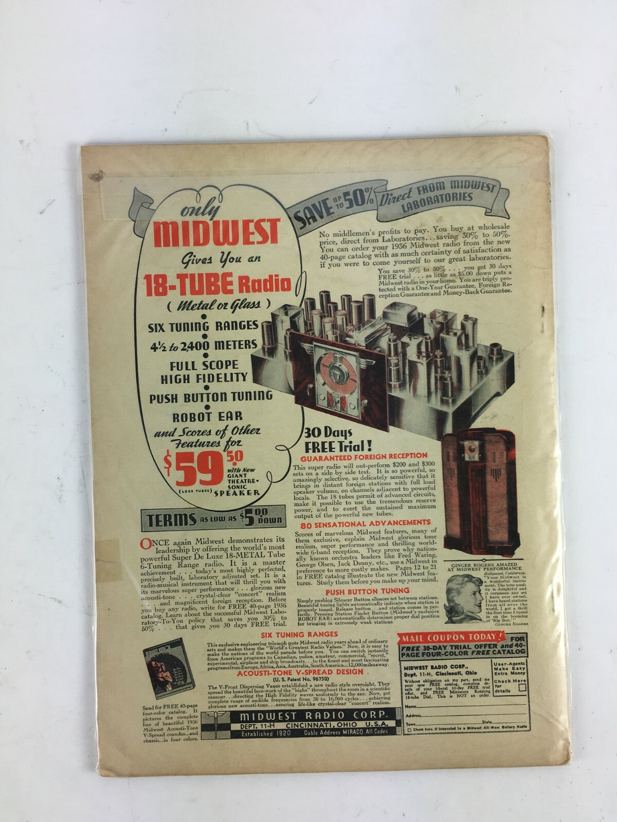 February 1936 Radio News Short Wave Radio Magazine Radio Makes Flying Safe