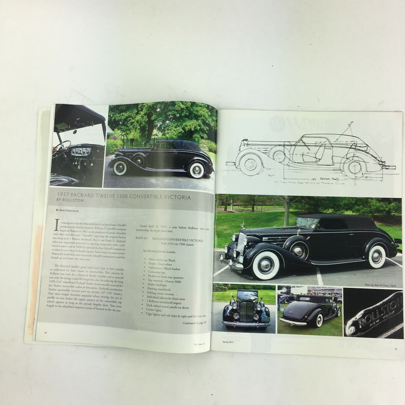 Spring 2015 Volume LXIII The Classic Car Packard Convertible Victoria