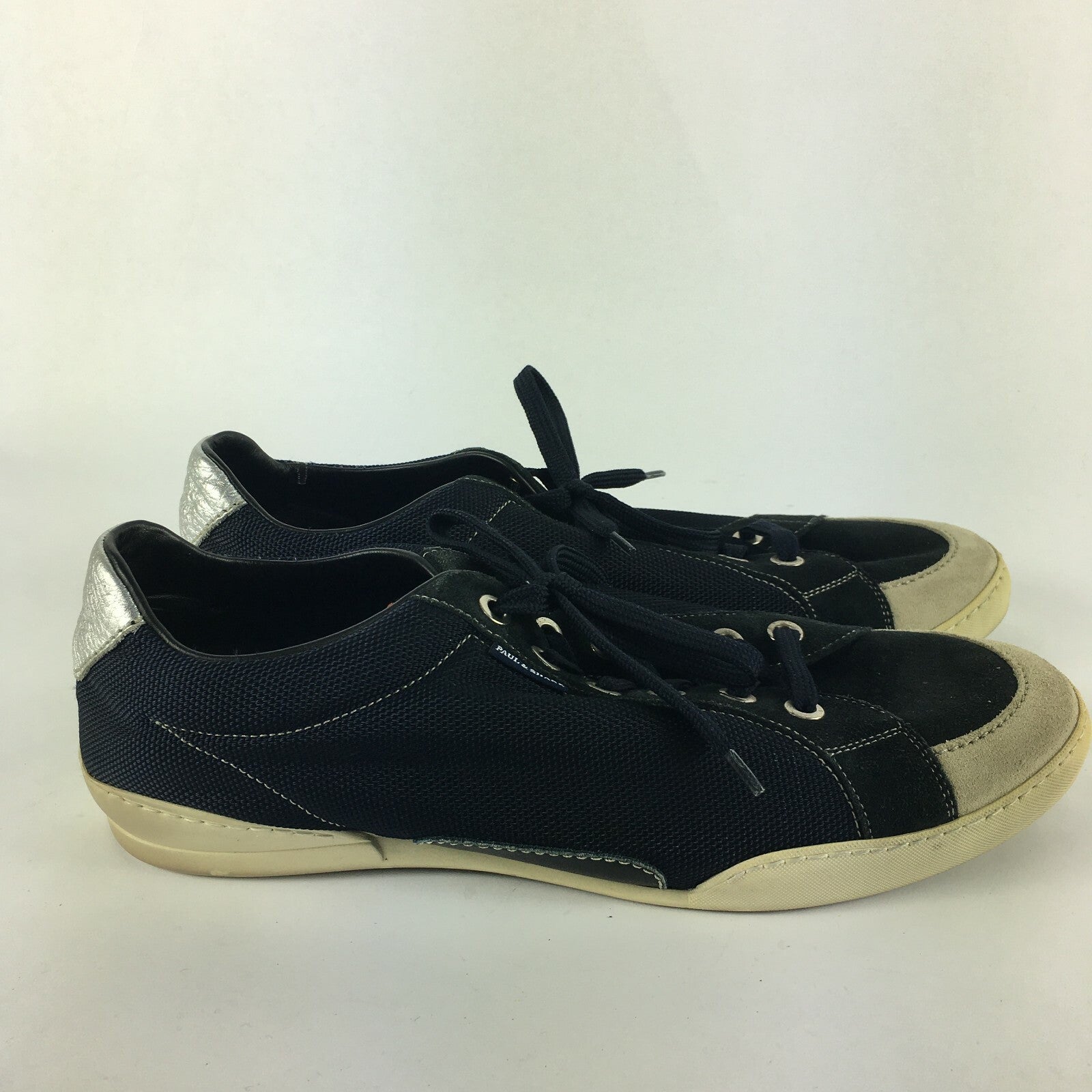 Genuine Paul & Shark  Stylish Sneakers Style Navy Blue Shoes Men Size 44 - 10