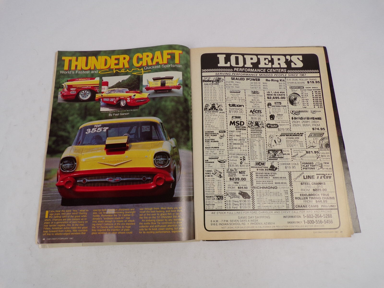 February 1987 Car Craft Beginner's Guide To Street Machining Free Car Goodies!