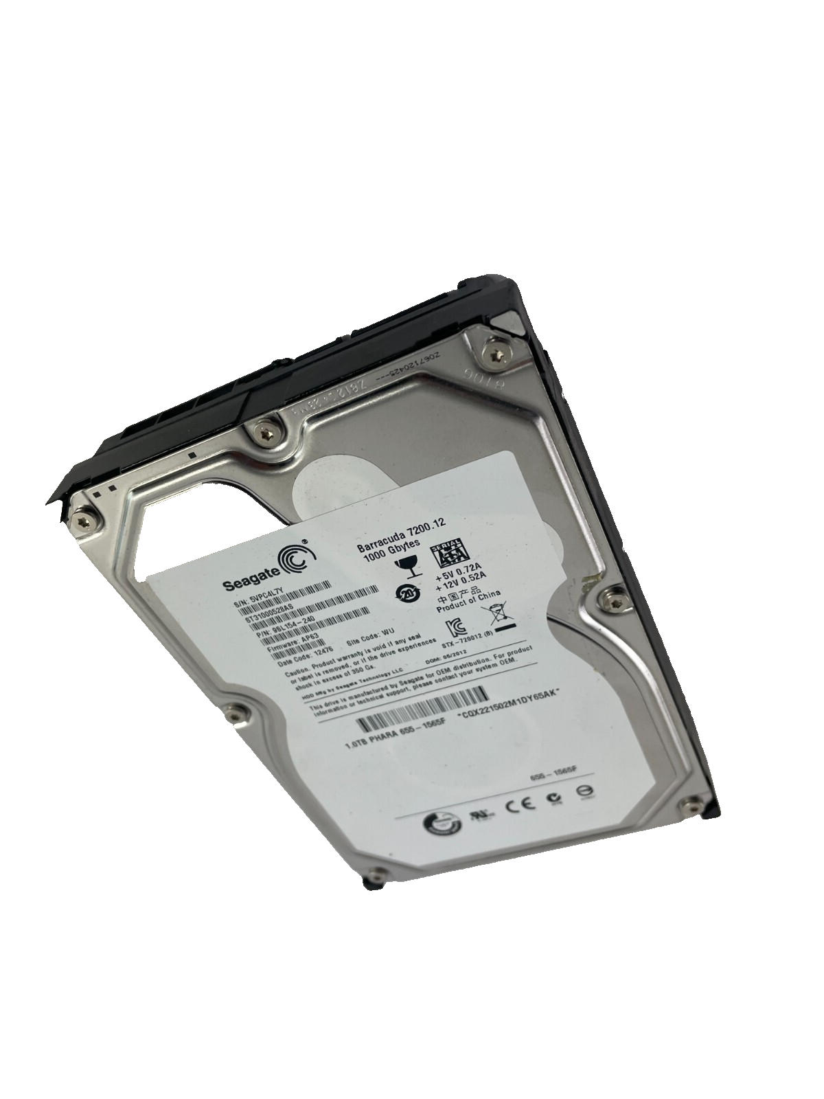 Seagate ST31000528AS Barracuda 7200. 12 1 TB Internal Hard Drive Cache 32 MB