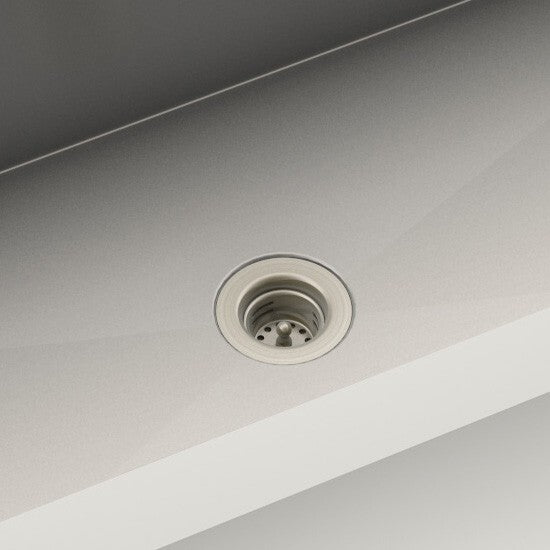 Julien 2" Heavy Duty Brass Sink Strainer Satin Nickel 100 085