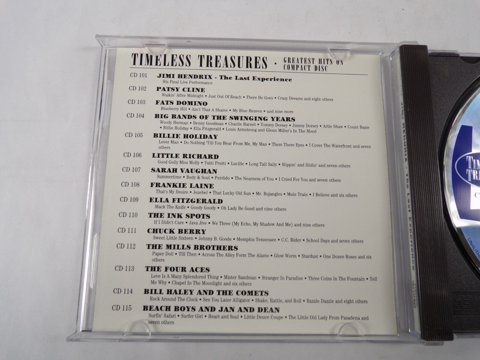 Jimi Hendrix The Last Experience Little Ivey Fire Wild Thing Voodoo Chile CD#56