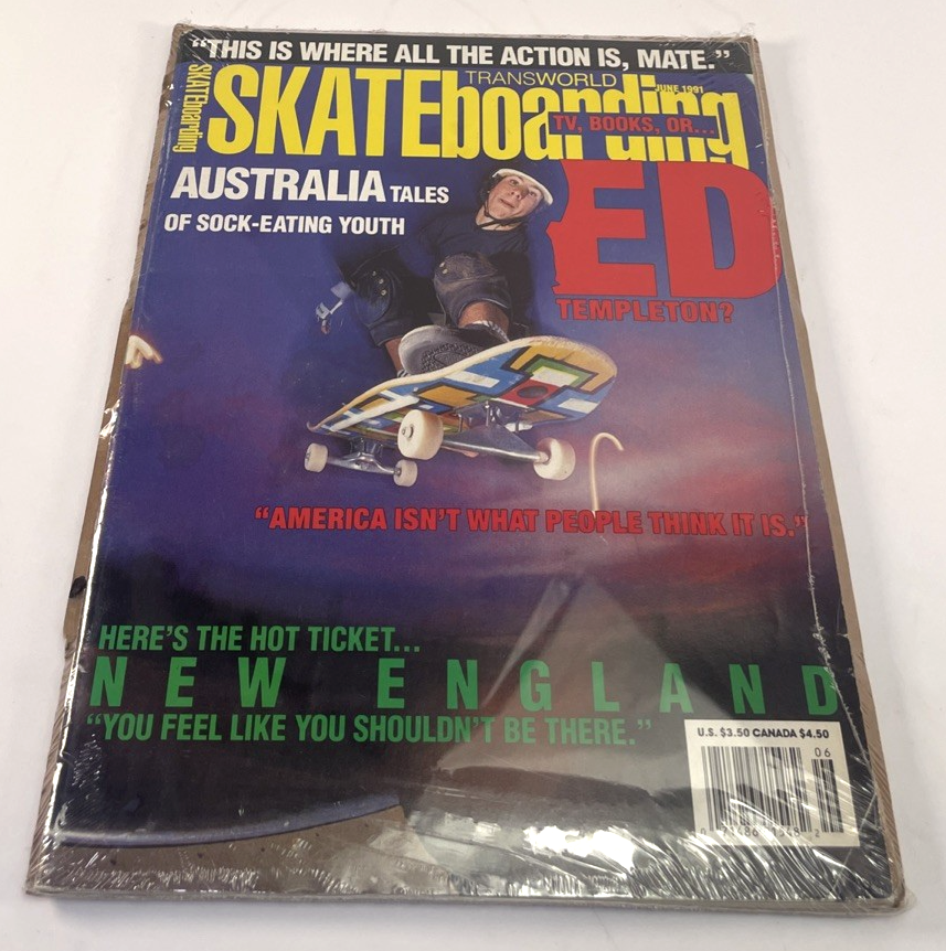TRANSWORLD SKATEBOARDING MAGAZINE June 1991 Jordan Richter Ed Templeton ?