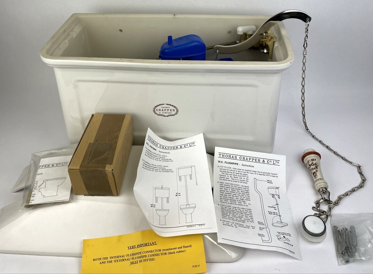 Thomas Crapper & Co Ltd High Level Toilet Water Reservoir /  Tank Only -  Rare