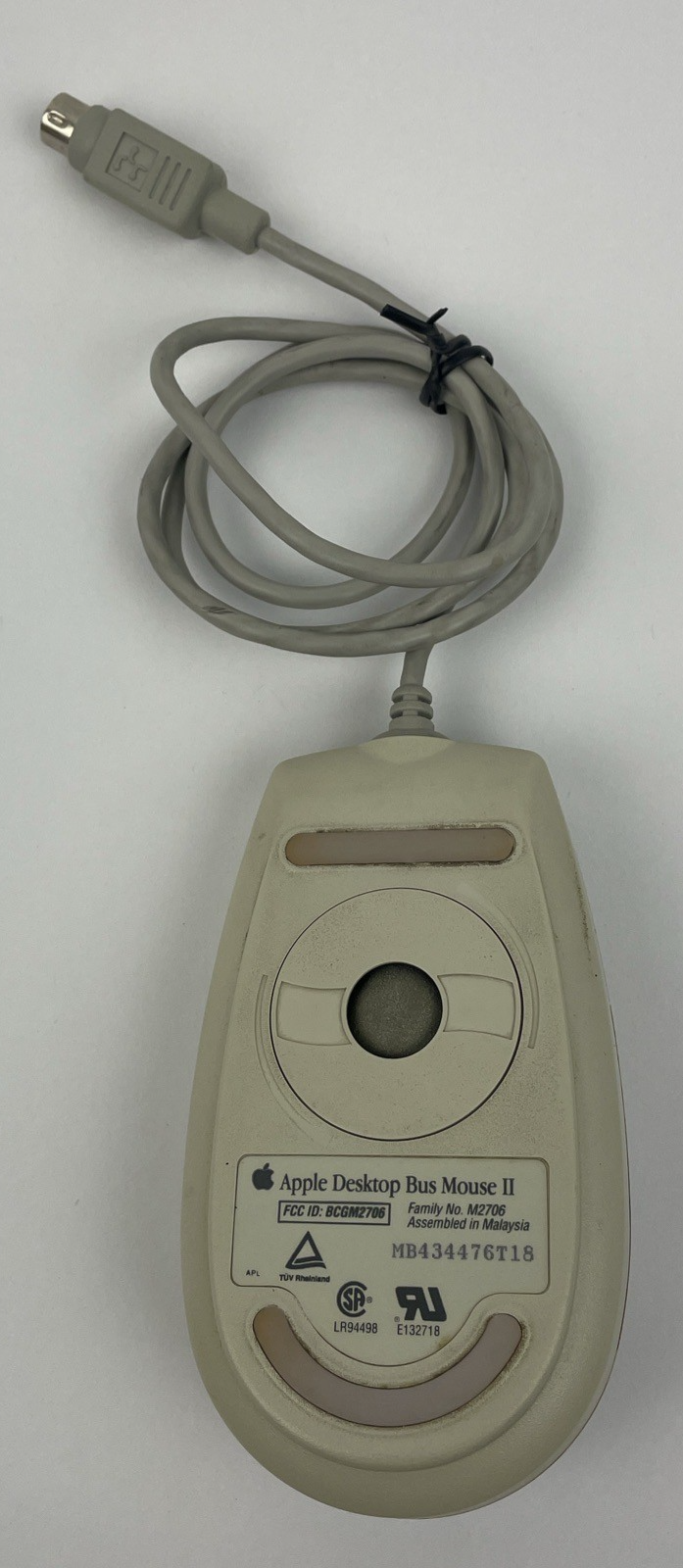 Apple Desktop Bus Mouse II ADB Beige Vintage for Macintosh Classic SE IIgs M2706