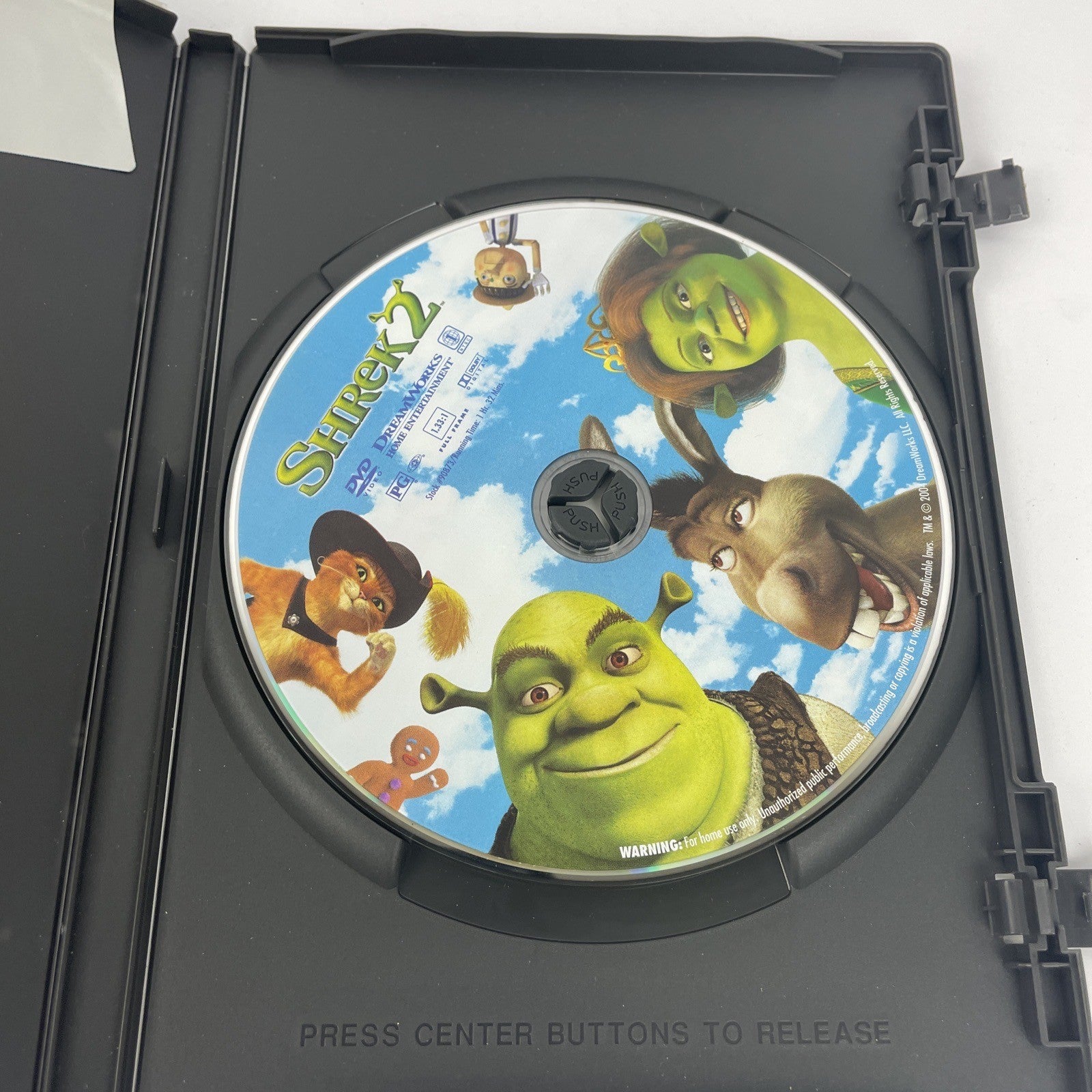 Lot of 3 x Disney DreamWorks DVD Video (s) - Shrek 2 - Happy Feet - Frozen