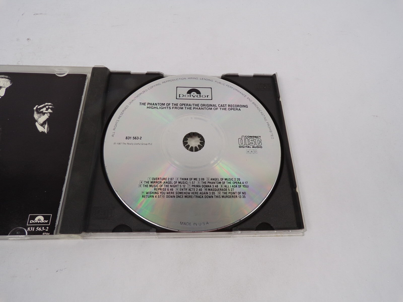 Highlight From The Phantom Of The Opera Overture Think Of Me Angel Of MusicCD#69