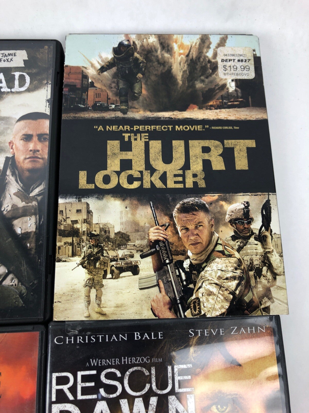 LOT OF 10 MILITARY & WAR  MOVIES DVD jarhead Hurt Locker War Horse Rescue Dawn +