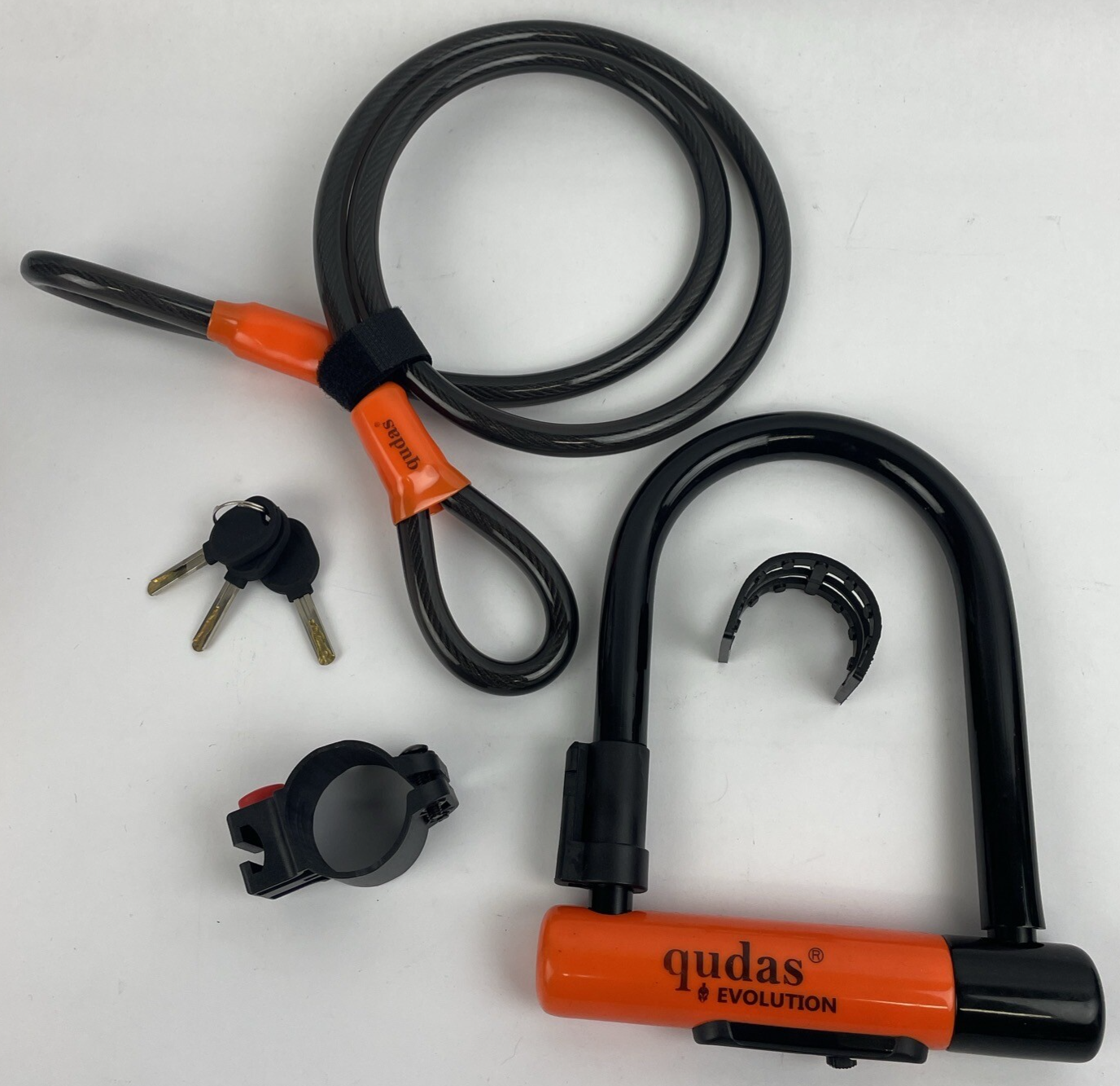 Heavy Duty Bike U Lock German Brand Anti-Theft 4ft/1.2m Cable, Bicycle Sturdy