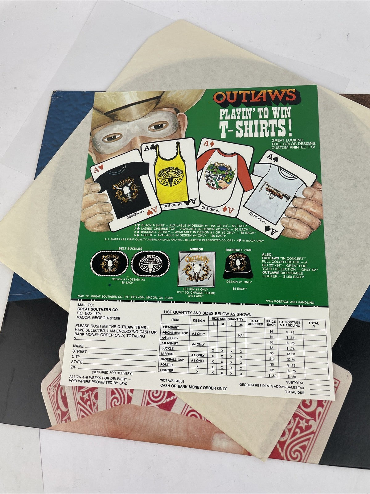OUTLAWS " PLAYIN TO WIN " ARISTA 1978 HUB SERVALL PRESSING  - VGC