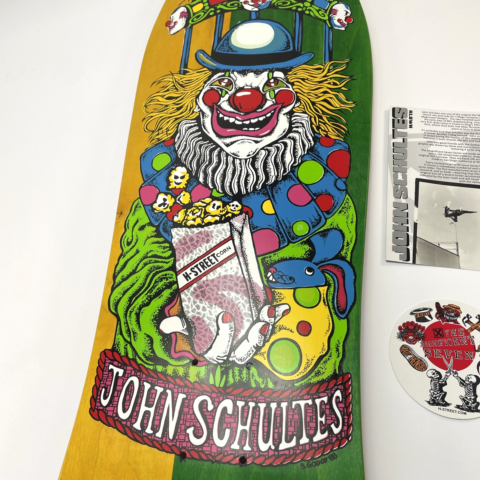 John Schultes A Series Clown H-Street Skateboard Deck Limited Edition #16 of 136