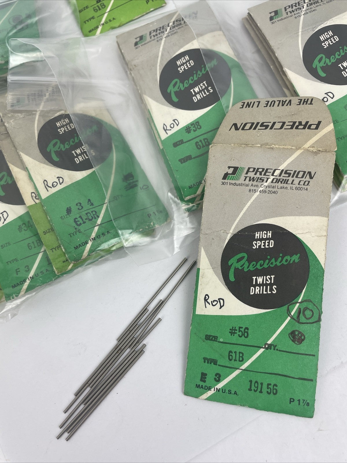 Huge Lot of Micro High Speed Precision Twist Drill Rods Assorted Sizes 3Lbs USA