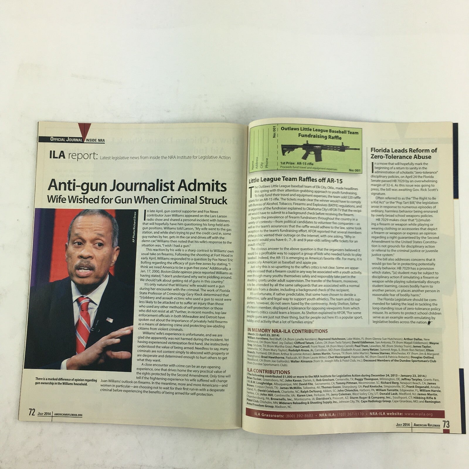 July 2014 American Rifleman Magazine Heavy Metal Rugers SR-762 Kahr's CW380