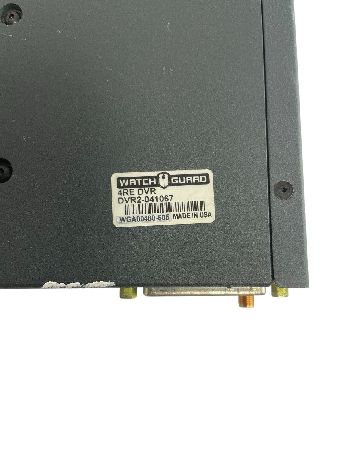 WatchGuard WGA00480-605 4RE DVR Video Management Locked No Key No AC Adapter