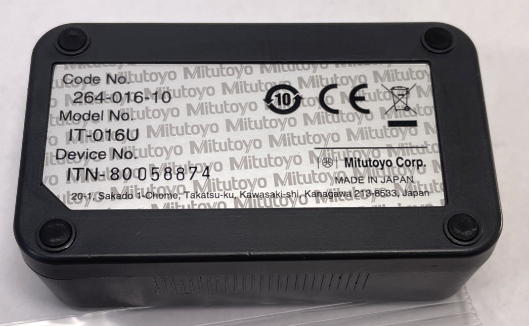 OEM Mitutoyo IT-016U USB Data Input Tool 264-016-10 Metrology Converter