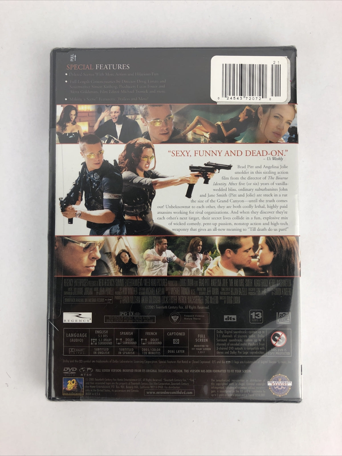 NEW Mr & Mrs SMITH Smart and Sexy Full Screen Promo NEW DVD Brad Pitt Angelina
