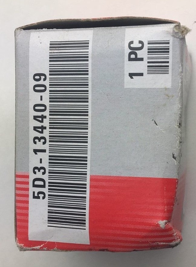 Genuine Yamaha 5D3-13440-09-00 OEM engine oil filter for YZ250F, YZ450F, WR250F, WR450F, and compatible Yamaha motorcycles.