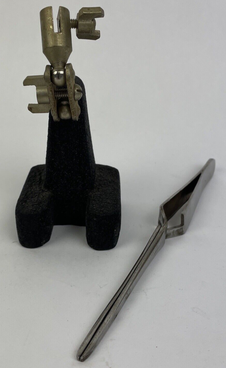 Vintage Jewelry Machinist Third Hand Self Closing Pick Tweezers Articulated Clip
