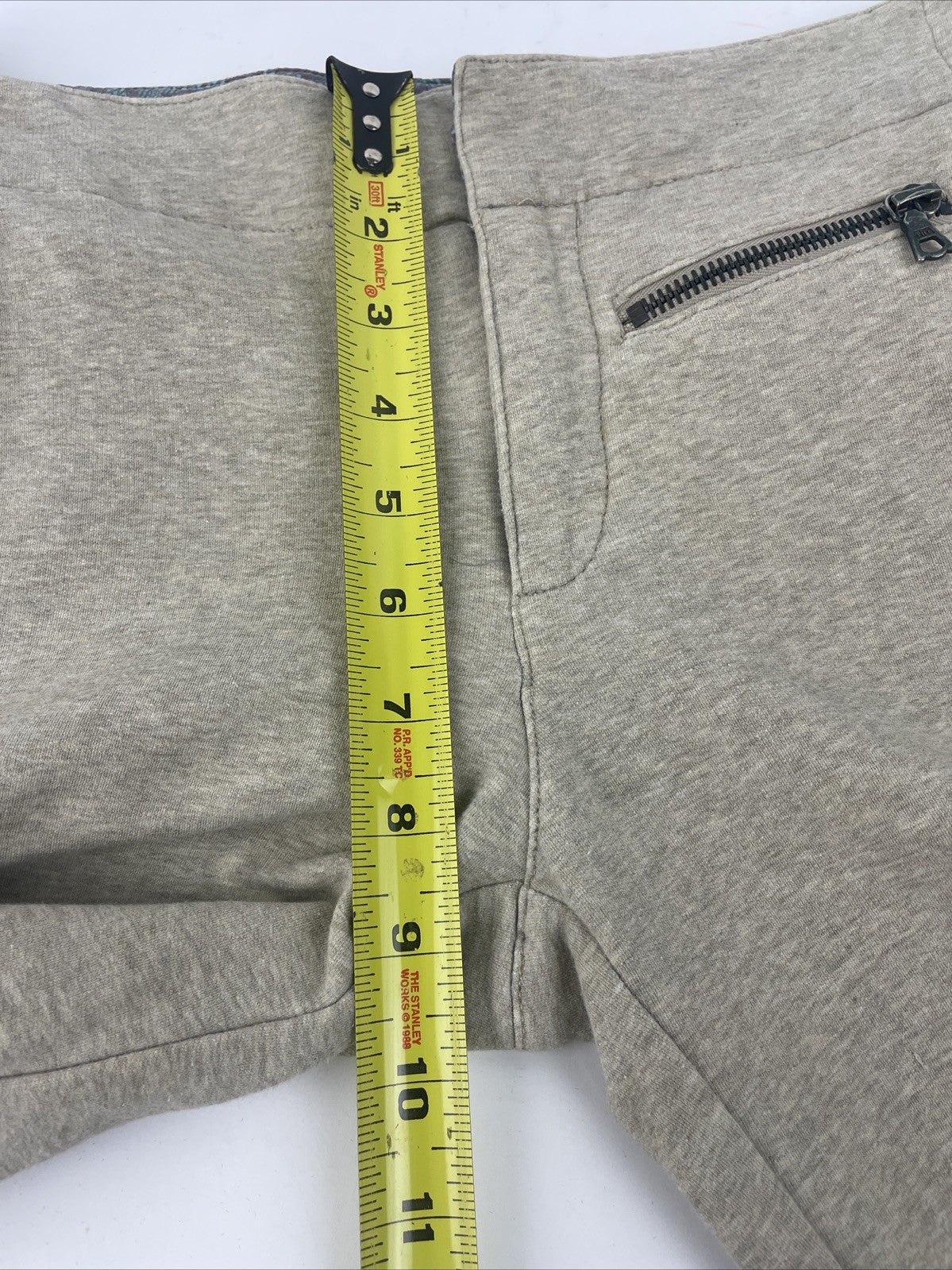 La ROK Designer Low Rise Bootcut 5 Pocket Sweatpants w Zipper Size 0 Y2K