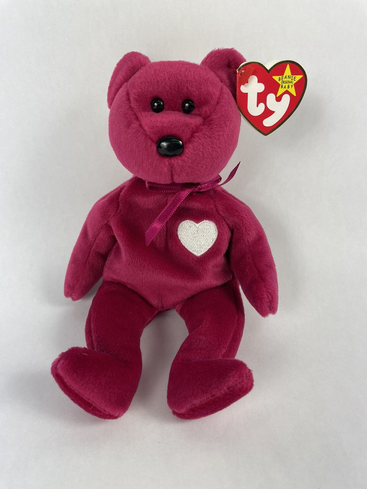 Valentina RARE TY Beanie Baby TAG ERRORS 1998/99 w hologram New & Mint